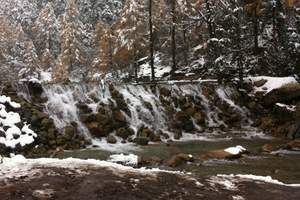 西岭雪山下雪了吗、成都周边哪里看雪、毕棚沟冰雪温泉阳光二日游